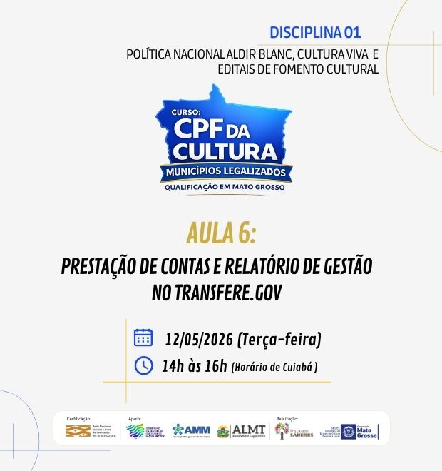 08.AULA 6 (12/05/2026) – PRESTAÇÃO DE CONTAS E RELATÓRIO DE GESTÃO NO TRANSFEREGOV