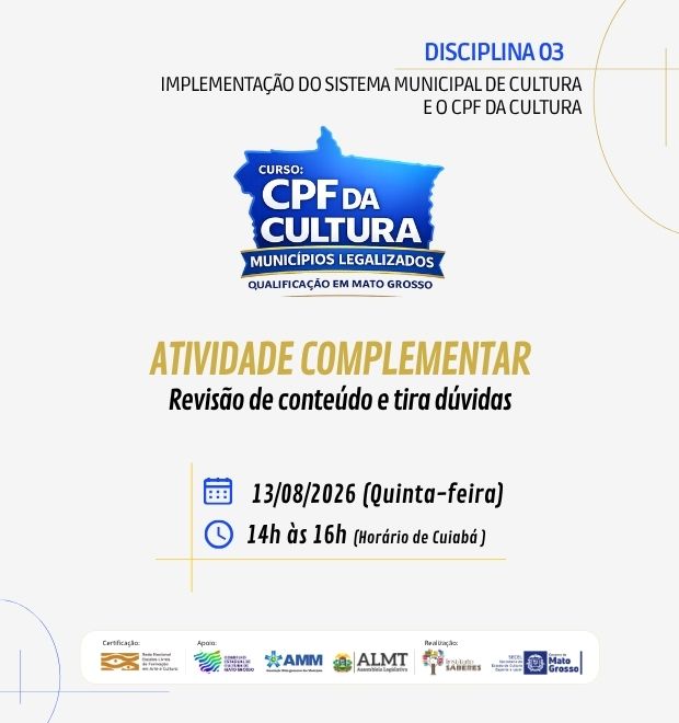 12.ATIVIDADE COMPLEMENTAR (13/08/2026)